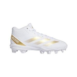 NWOT Adidas Adizero Football Cleats‎ White Gold Men's Size 9 Athletic